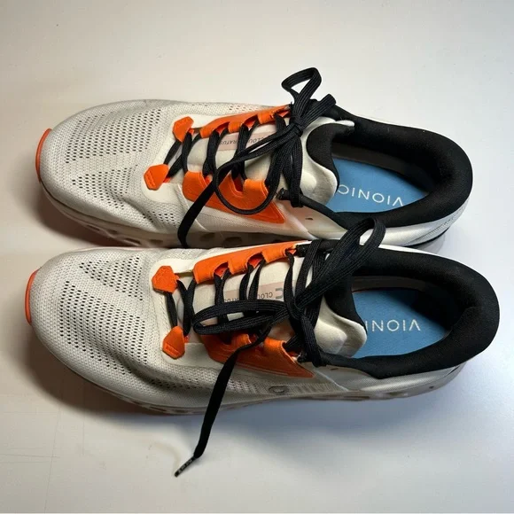 On Cloud Cloudstratus 3 Running Sneaker Women’s 10 Undyed White/Sand Orange - Picture 4 of 16